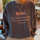 刺繍ロゴスウェット