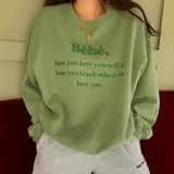 刺繍ロゴスウェット