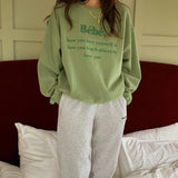 刺繍ロゴスウェット