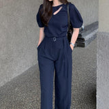 アシメカラーパフスリトップス