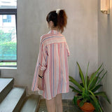 カラーストライプシャツ