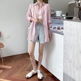 カラーストライプシャツ