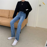 フロントスリットデニム