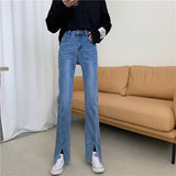 フロントスリットデニム