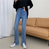 フロントスリットデニム