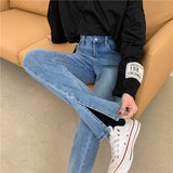 フロントスリットデニム