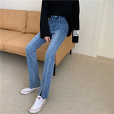 フロントスリットデニム