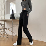 フロントスリットストレッチパンツ