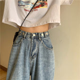 ダメージストレートデニム