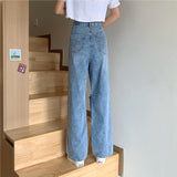 ダメージストレートデニム