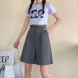 ハイウエストハーフパンツ