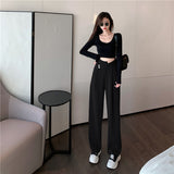 アシメハイウエストパンツ