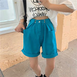 ウェストフックハーフデニムパンツ