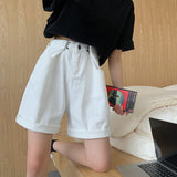 ウェストフックハーフデニムパンツ