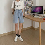 ウェストフックハーフデニムパンツ