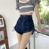 サイドドロストショートデニム