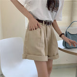 2wayハイウエストAラインハーフパンツ