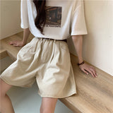 2wayハイウエストAラインハーフパンツ