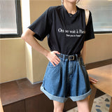 2wayハイウエストAラインハーフパンツ