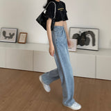 ハイウエストワイドデニム