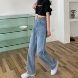 ハイウエストワイドデニム