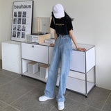 ハイウエストワイドデニム