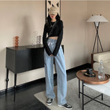 アシメクラッシュデニム