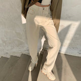 モノトーンハイウエストストレートデニム