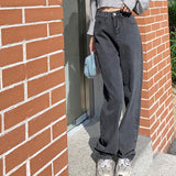 ハイウエストブラックデニム