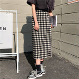 モノトーンチェックスカート