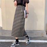 モノトーンチェックスカート