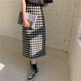 モノトーンチェックスカート