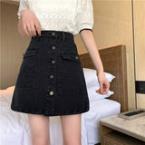 Aラインデニムスカート