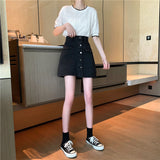 Aラインデニムスカート