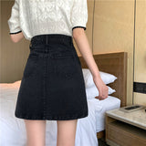 Aラインデニムスカート