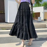 ティアードロングスカート