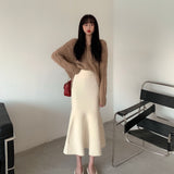 モノトーンシンプルマーメイドスカート