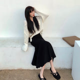 モノトーンシンプルマーメイドスカート