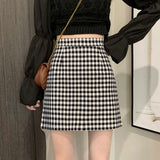 ギンガムチェックAラインスカート