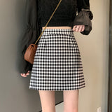 ギンガムチェックAラインスカート