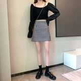 ギンガムチェックAラインスカート