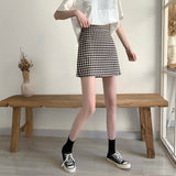ギンガムチェックAラインスカート