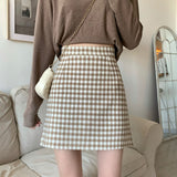 ギンガムチェックAラインスカート