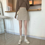 ギンガムチェックAラインスカート
