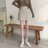 ギンガムチェックAラインスカート