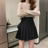 ウールライクプリーツミニスカート