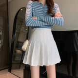 ウールライクプリーツミニスカート