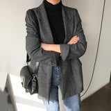 グレンチェックテーラードジャケット