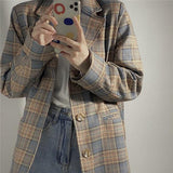 レトロチェックジャケット