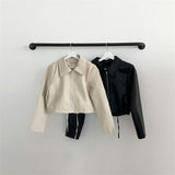 エコレザーショートジャケット